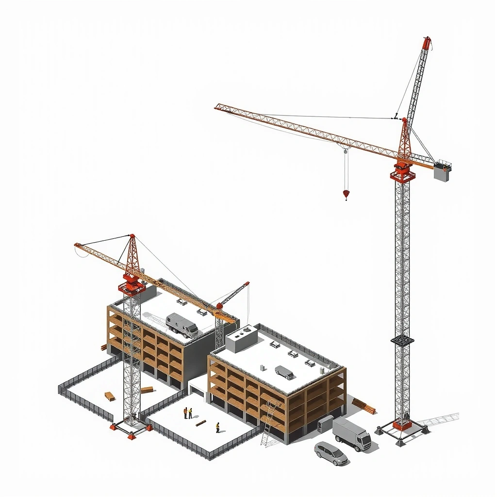 Construction site overview
