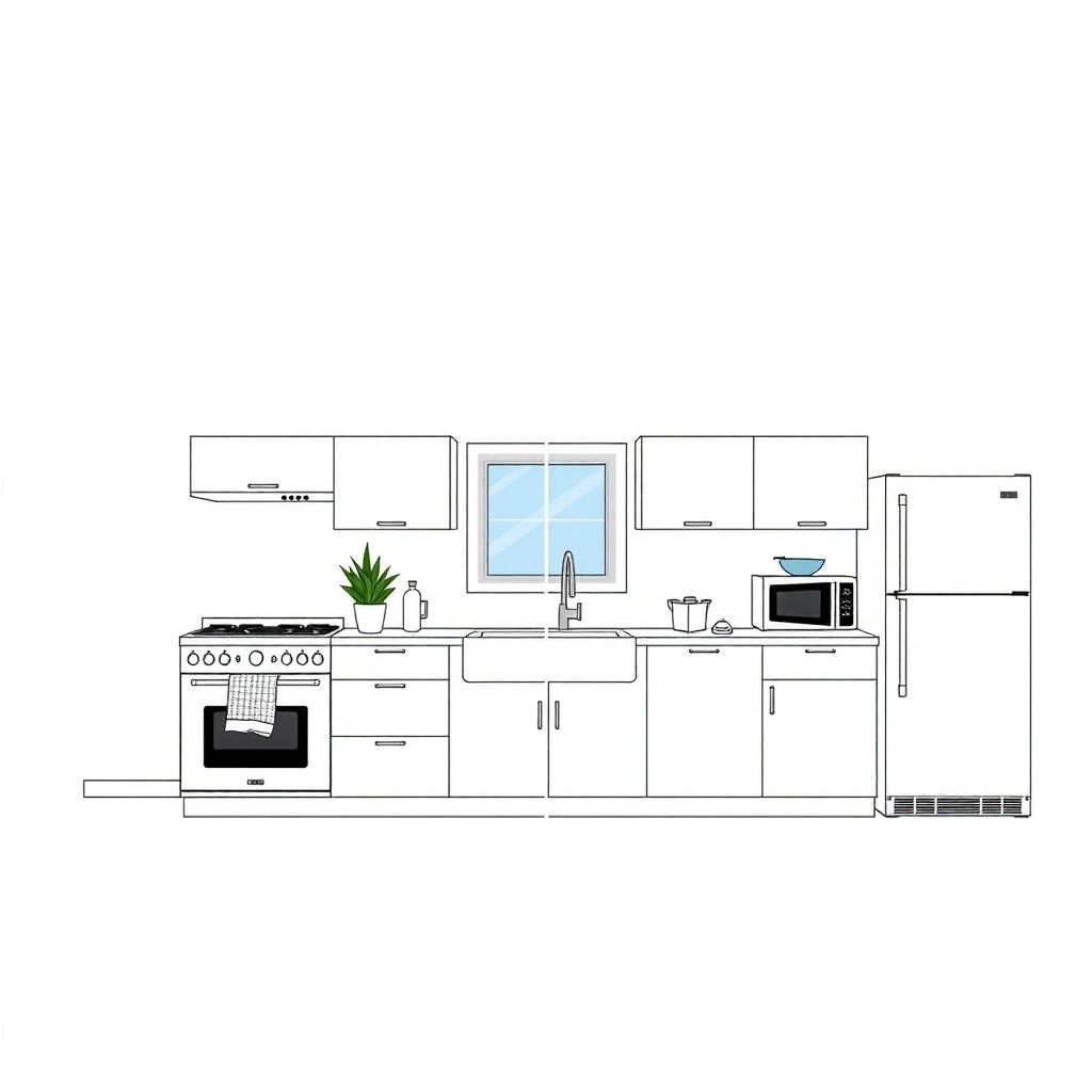 Kitchen renovation before and after